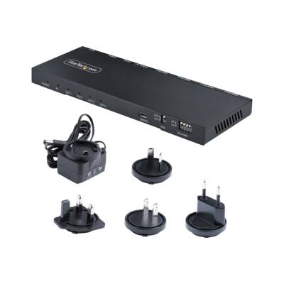 StarTech 4-poorts HDMI-splitter - 4K 60Hz, HDR/HDCP, geïntegreerde scaler, metalen behuizing-0