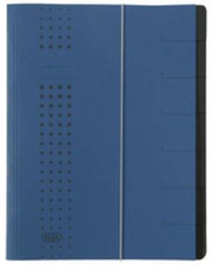 Elba Organizer Map Chic A4 Blauw 7 Compartimenten Karton (42495DB)
