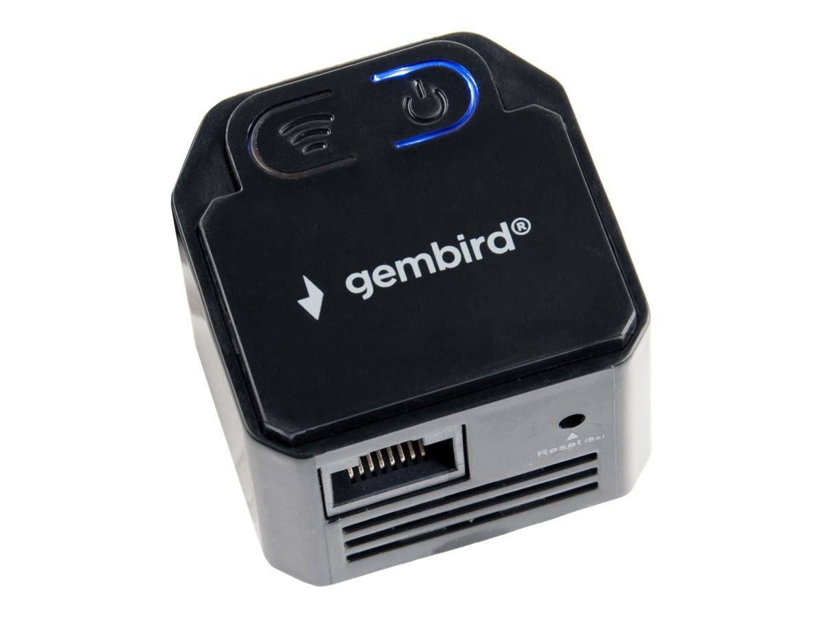 Gembird WNP-RP300-03-BK bridge/repeater netwerkrepeater 300 Mbit/s zwart-2
