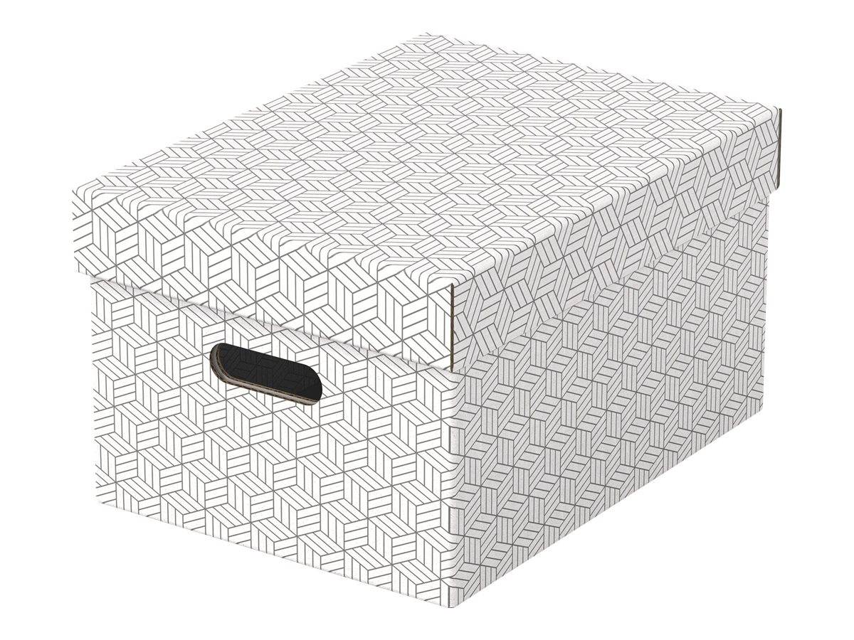 Esselte 4049793072272 Esselte - Home opbergdoos, ft 26,5 x 36,5 x 20,5 cm, wit, pak van 3 stuks-1