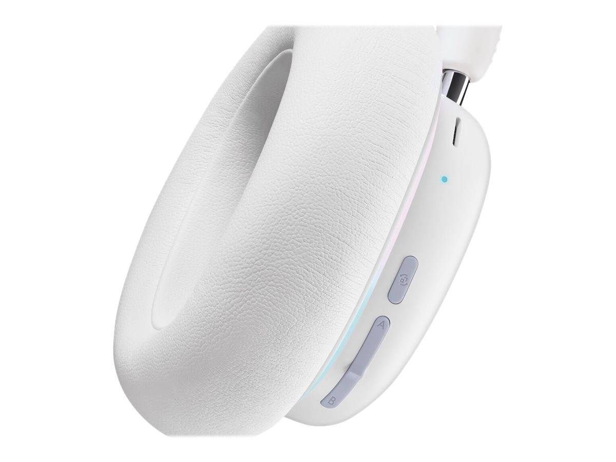 Logitech G G735 - Headset - ohrumschließend - Bluetooth / LIGHTSPEED - kabellos - 3,5 mm Stecker - White Mist (981-0010-3