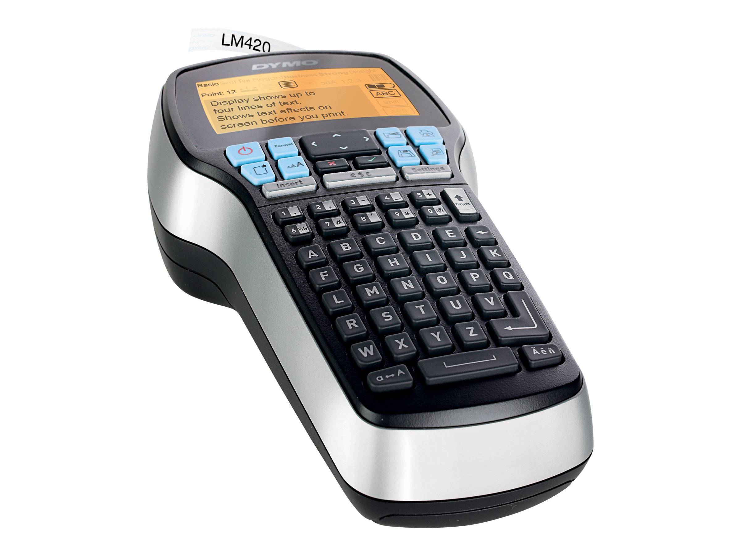 DYMO LabelManager 420P 6/9/12/19 mm D1-tapes ABC UK/HK-1
