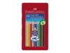 FABER-CASTELL Colour Grip kleurpotlood, metalen etui van 12