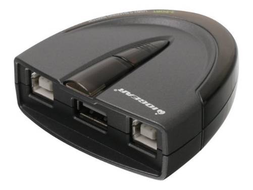 IOGEAR 2, 1 x USB A, 2 x USB B, 480 Mbps, pc's/Mac, LED's