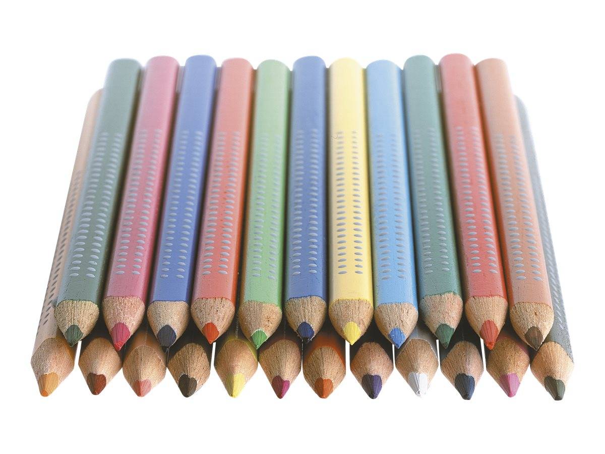 FABER-CASTELL Kleurpotlood Jumbo Grip 16-pack metalen etui-1