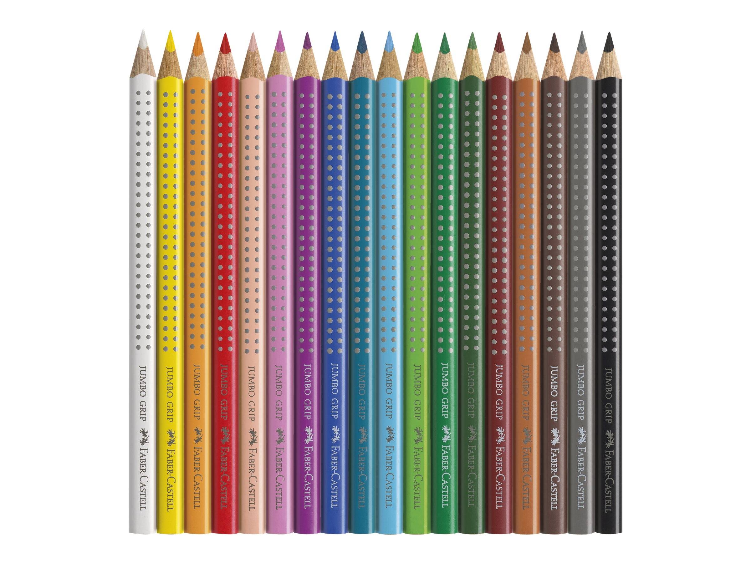 FABER-CASTELL Kleurpotlood Jumbo Grip 16-pack metalen etui-2