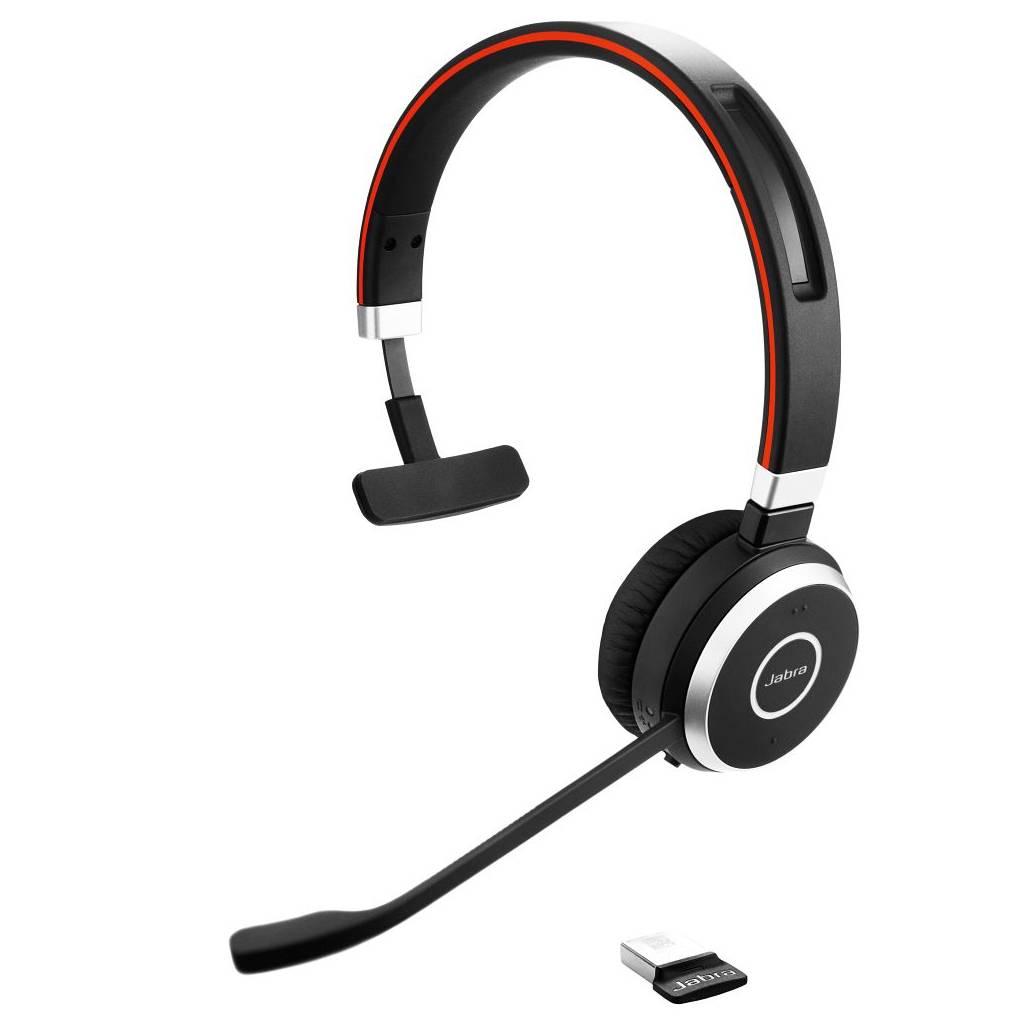 Jabra Evolve 65 SE MS Mono - Headset - on-ear Bluetooth wireless USB Certified for Microsoft Teams for Jabra Evolve; LIN-3
