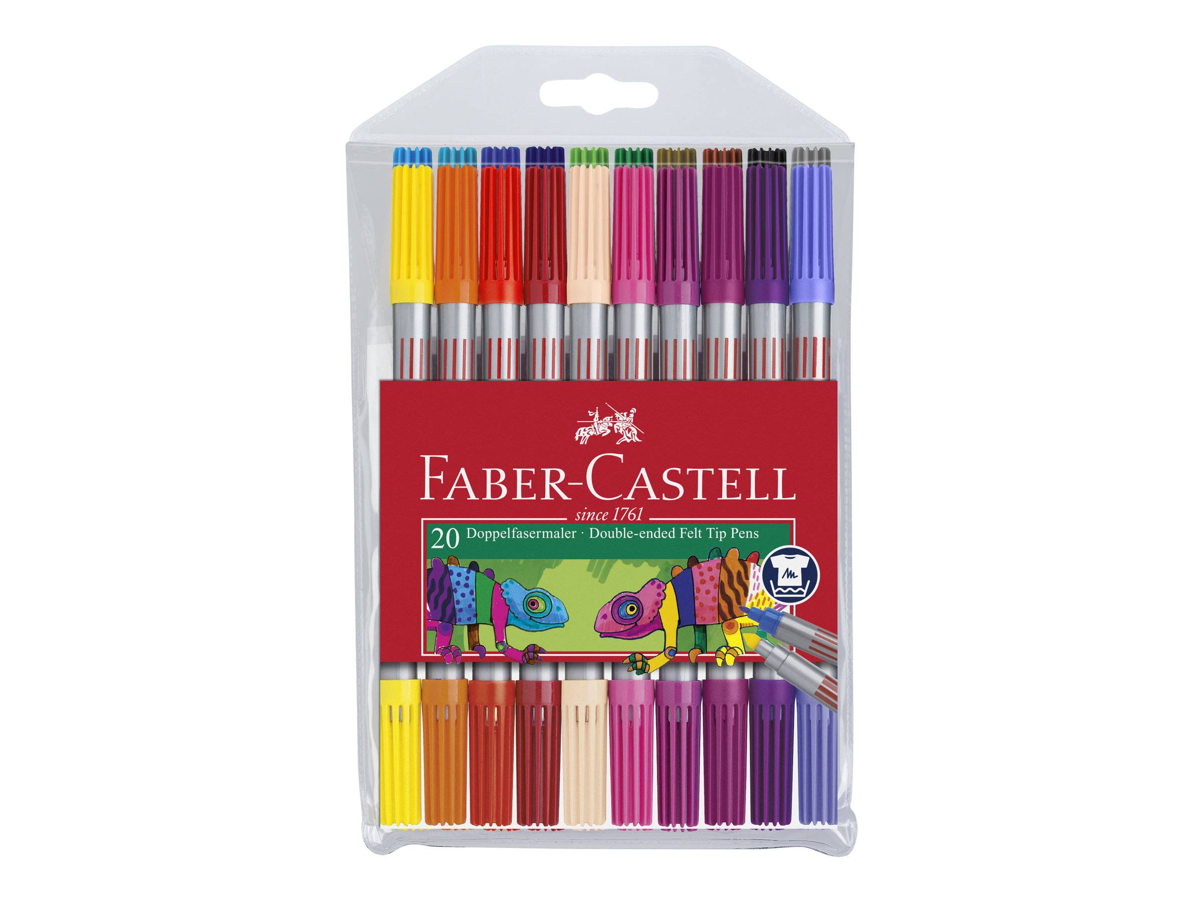 FABER-CASTELL dubbele vezelpen, doos met 20 stuks-0