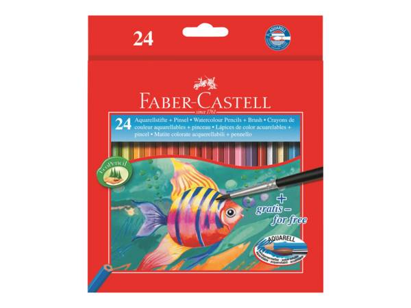FABER-CASTELL Kleurpotlood Kinderen Aquarel 24-pack