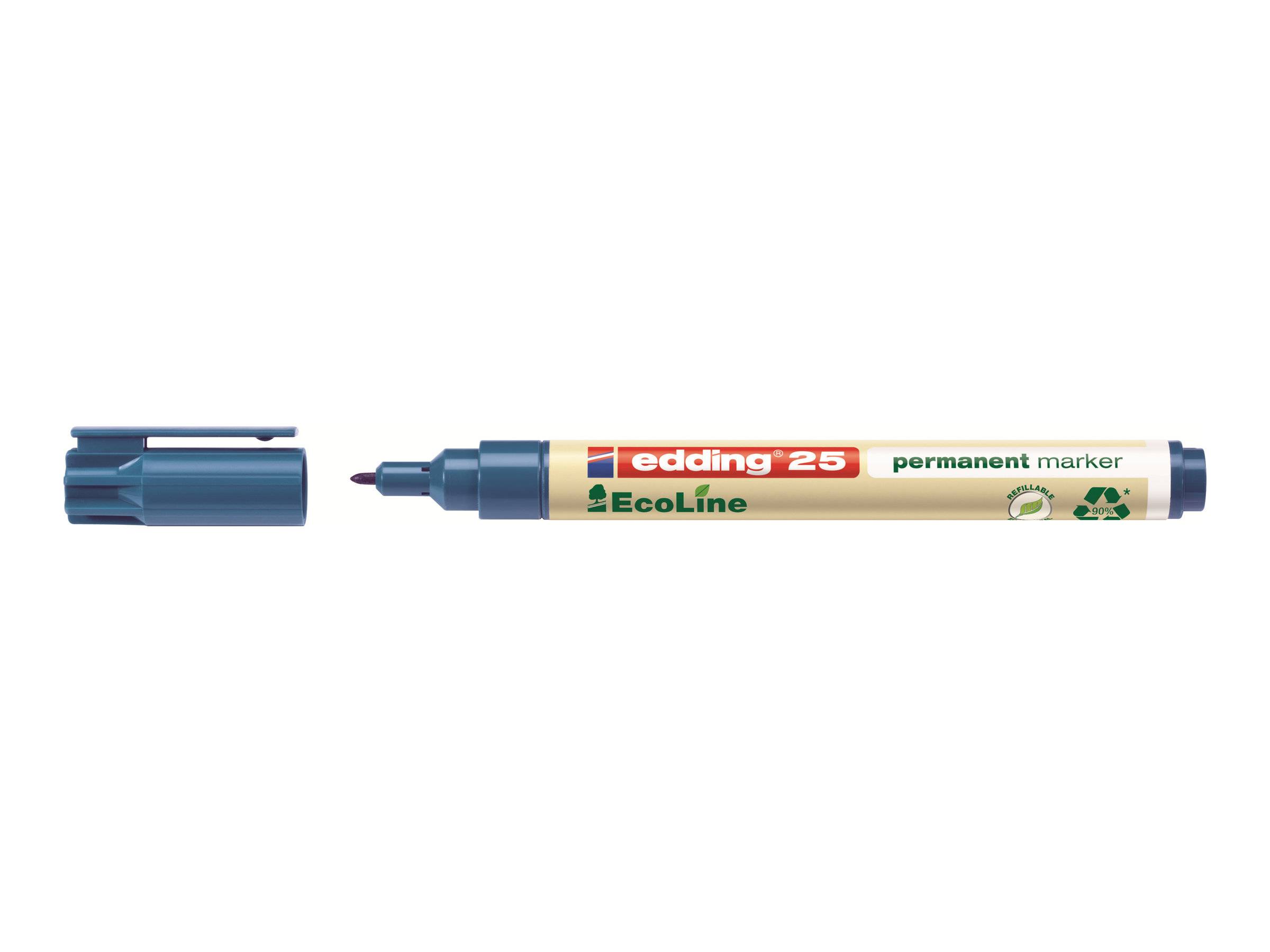 EDDING EcoLine 25 - Zwart - Blauw - Groen - Rood - Kogelpunt - Multi kleuren - Kunststof - 1 mm - Multi