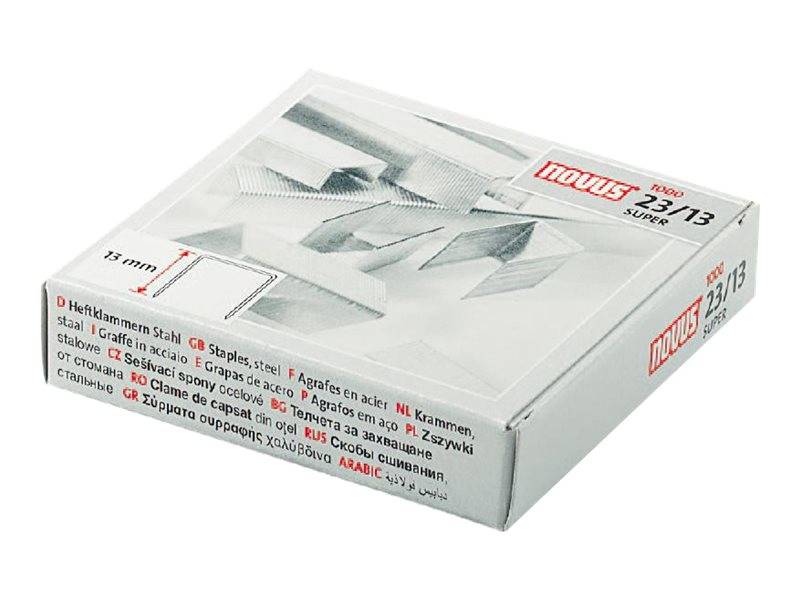 Novus Dahle Novus 23/13 SUPER - Pak nietjes - 1,3 cm - Bevestigen - 1000 nietjes - Staal - Roestvrijstaal-0