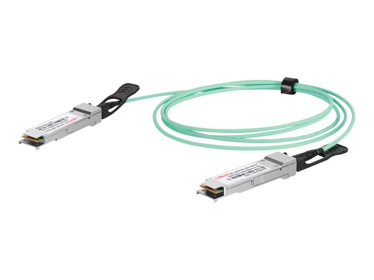 DIGITUS kabel QSFP28 naar QSFP28 100G 5,0m turkoois-2