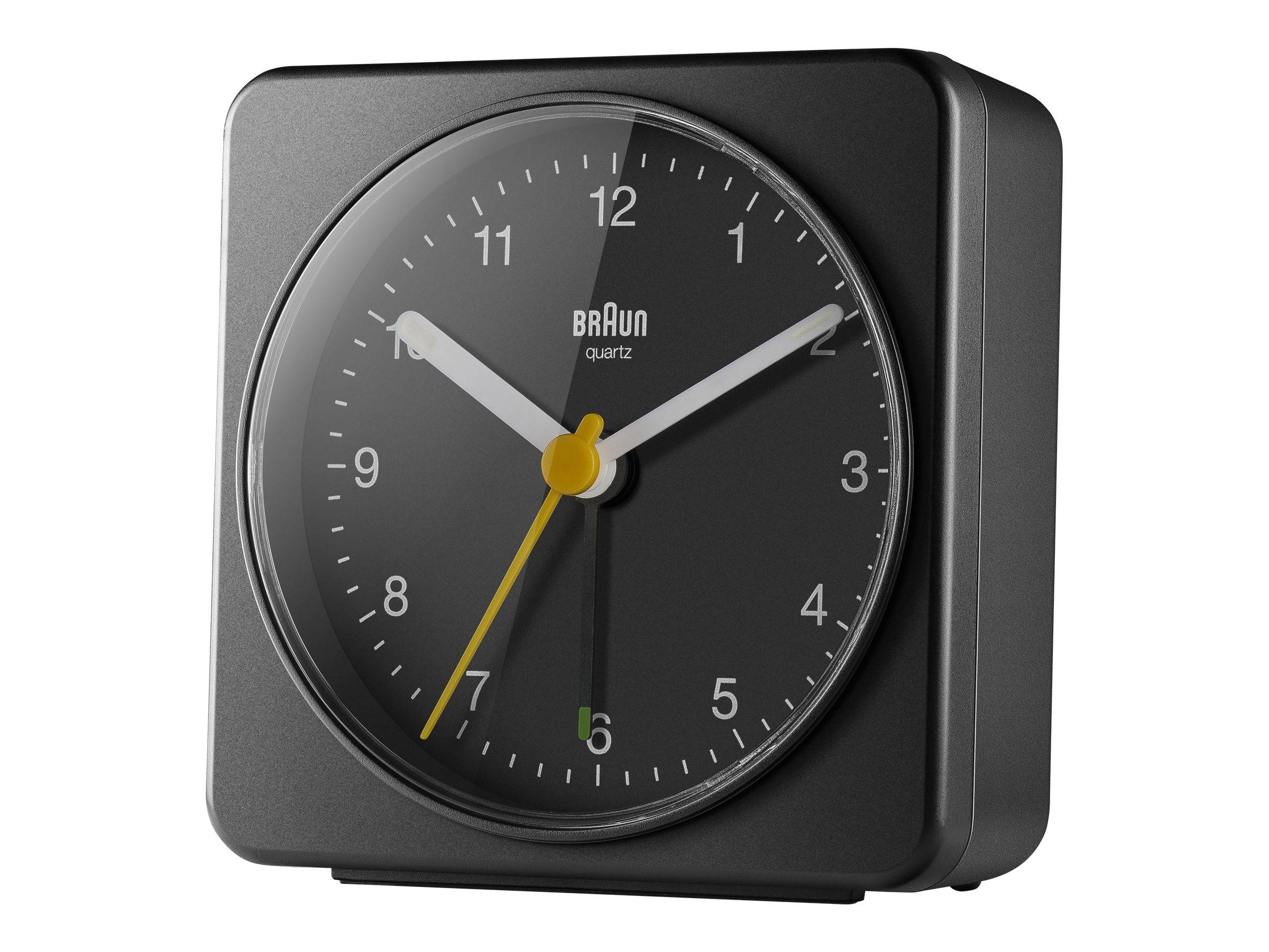 Braun BC 03 B Quartz analoge wekker zwart-1