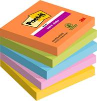 Post-it 4054596924192 Post-it Super Sticky - Super Sticky notes Boost, 90 vel, ft 76 x 76 mm, geassorteerde kleuren,