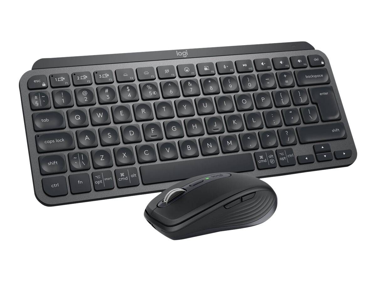 Logitech MX Keys Mini Combo for Business Set met toetsenbord en muis Draadloos Oplaadbaar, Verlicht QWERTZ, Duits Grafie-1