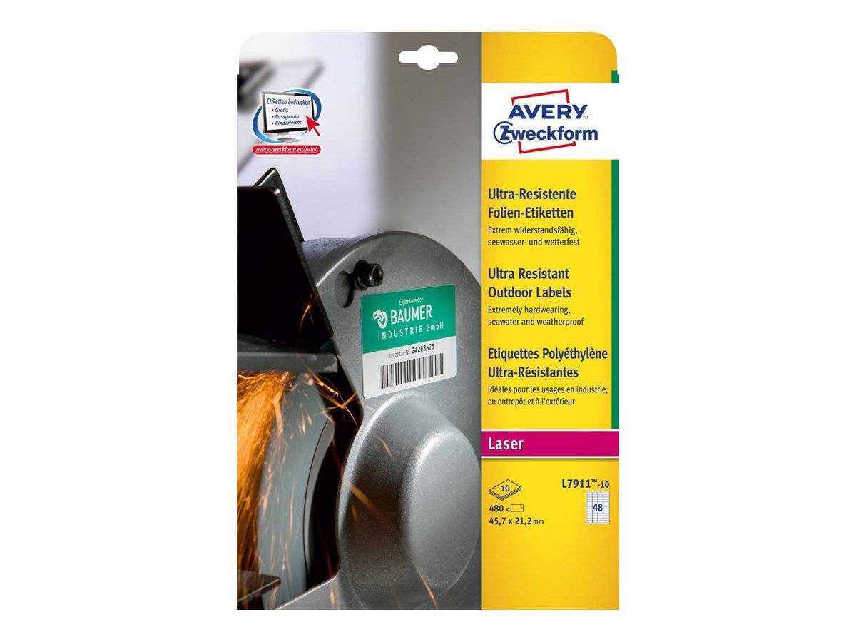 AVERY ULTRA RES ET 45X21 P480-0