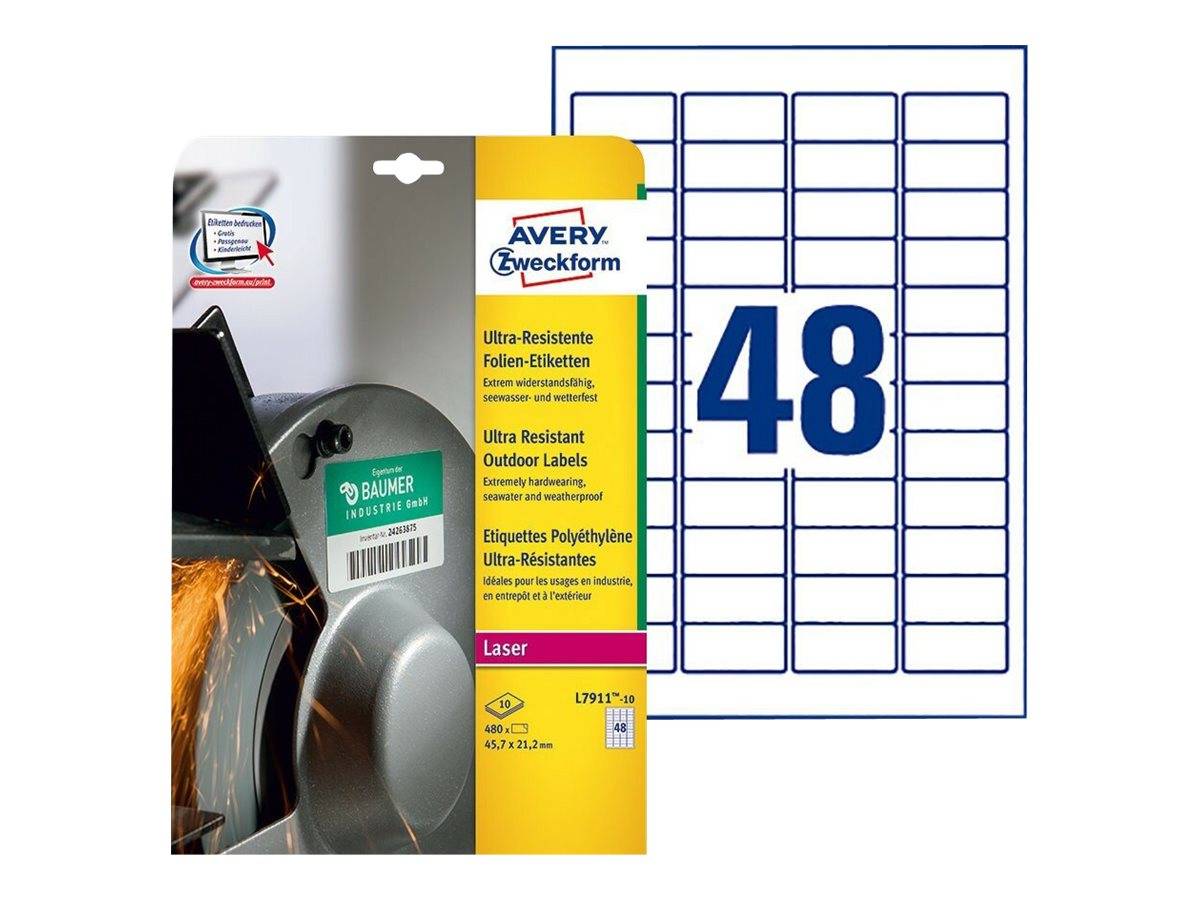 AVERY ULTRA RES ET 45X21 P480-1