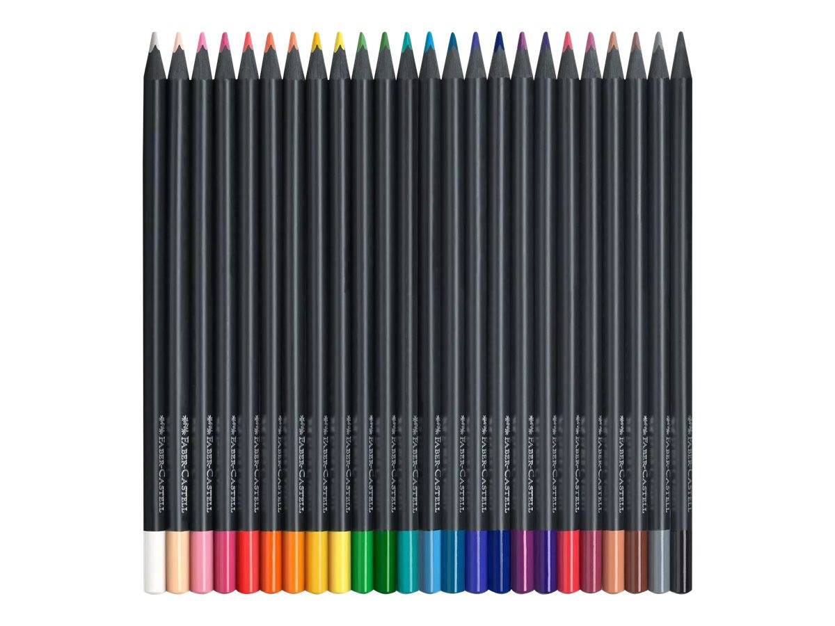 FABER-CASTELL kleurpotloden zwart Edition 24-pack kartonnen doos-0