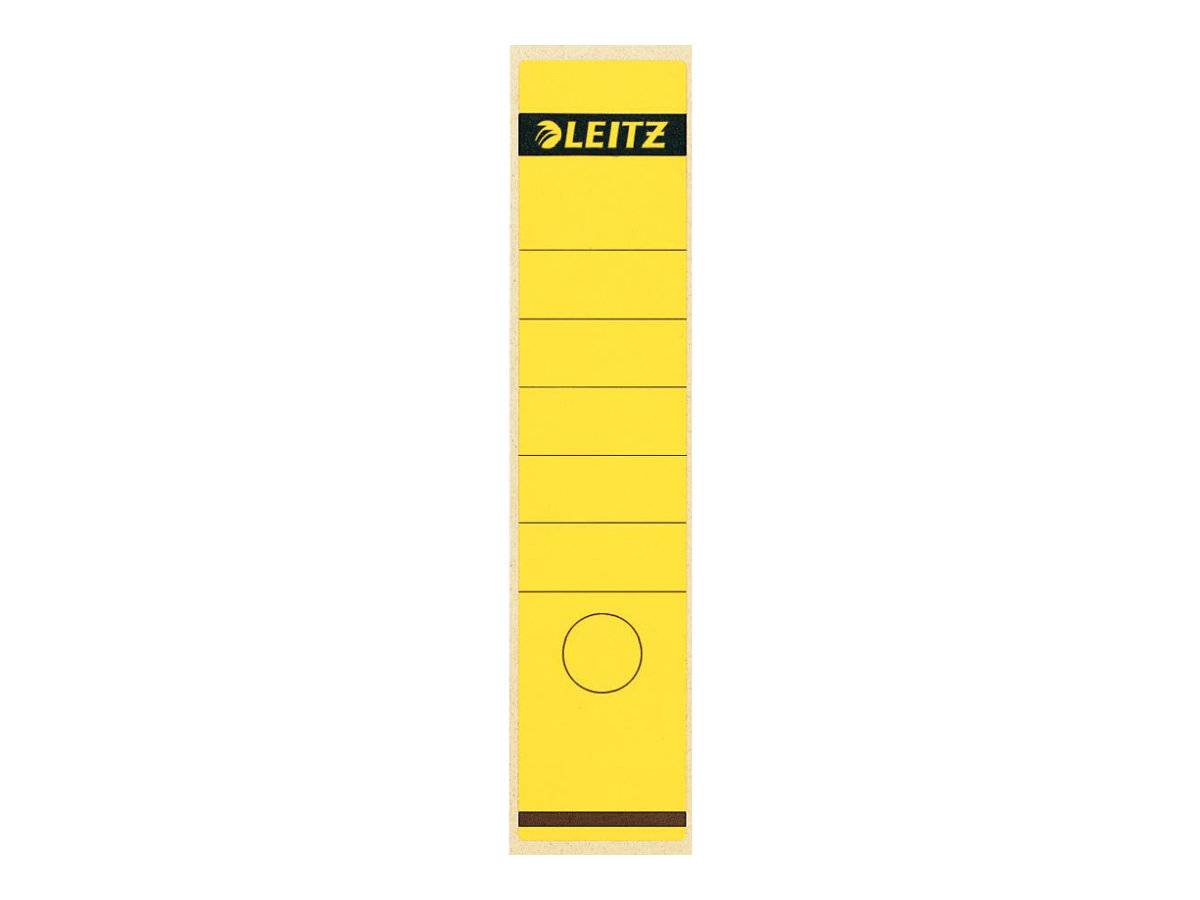 Rugetiket Leitz breed/lang 62x285mm zelfklevend geel-0
