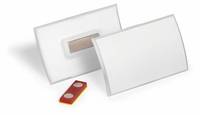 Duurzame naamplaatjes met kliksluiting en magneet, 54x90mm, 10 stuks.-0