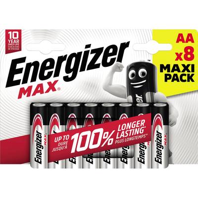 Energizer Max AA batterij (penlite) Alkaline  1.5 V 8 stuk(s)