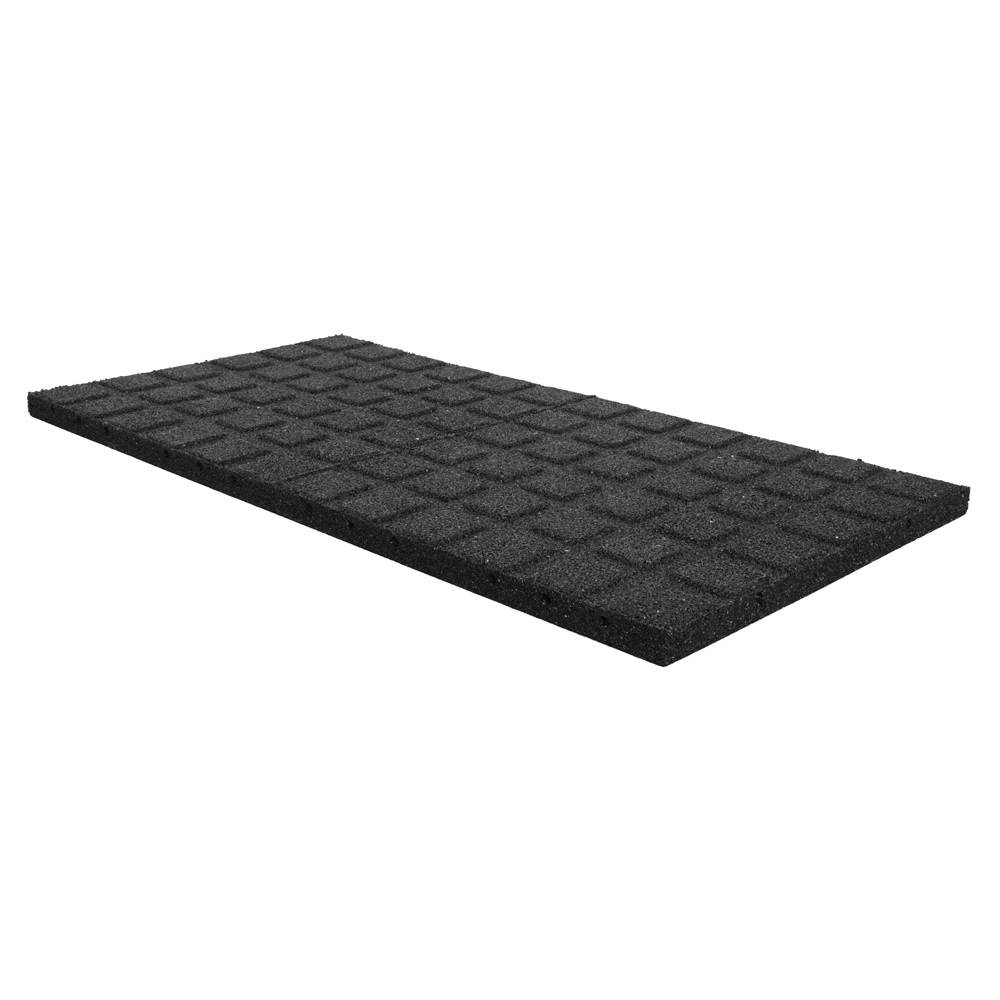 Rubber tegel looppad plat dak - 50 x 100 cm - 30 mm dik-2