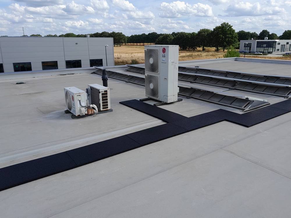 Rubber tegel looppad plat dak - 50 x 100 cm - 30 mm dik-3