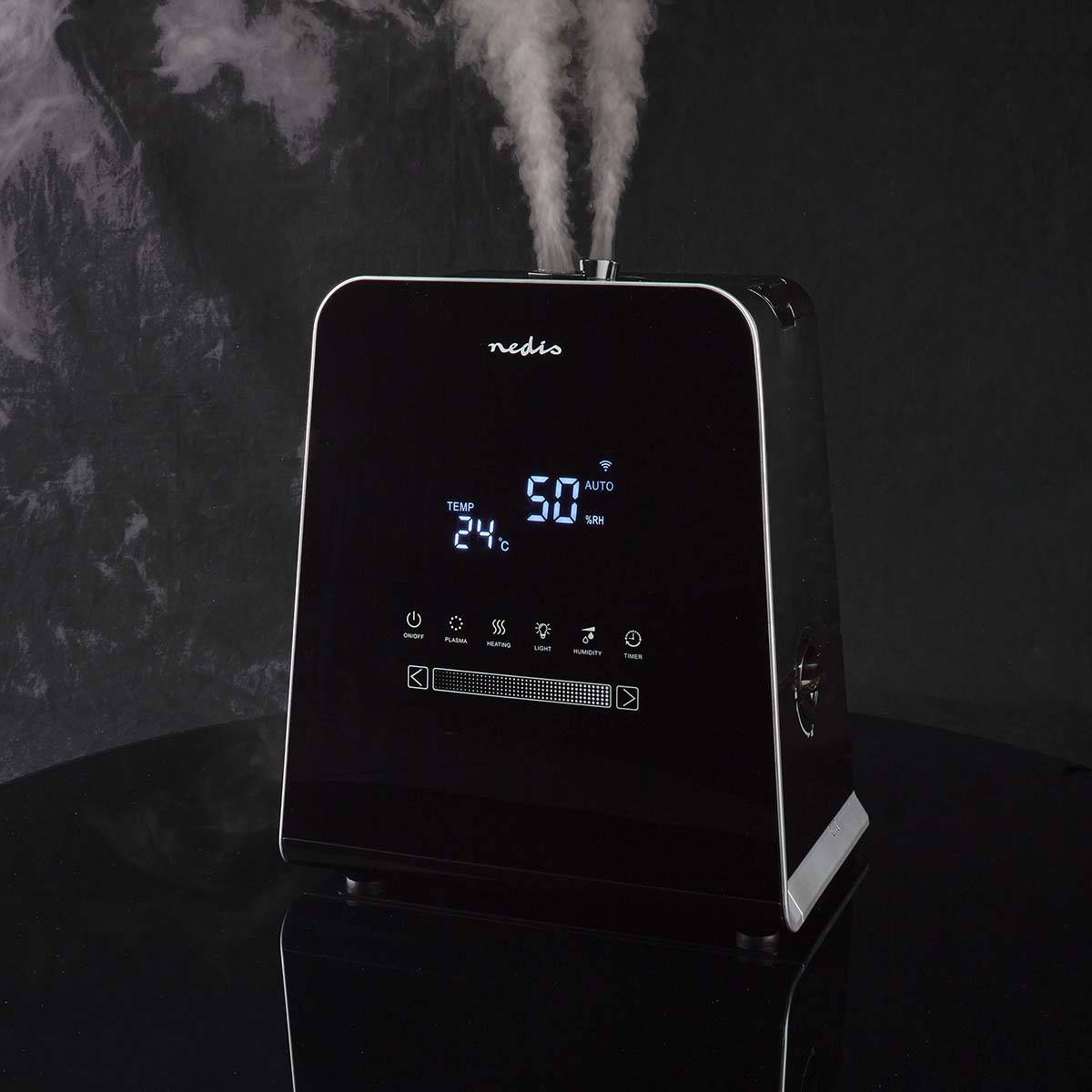 SmartLife Luchtbevochtiger | 110 W | Met Koele en Warme mist | 5.5 l | Hygrometer | Timer | Afstandsbediening |-1