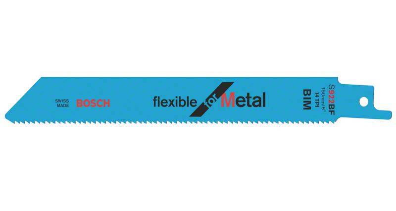 Bosch - reciprozaagblad s 922 bf flexible for metal - 25 stuks 31651405151843165140515184