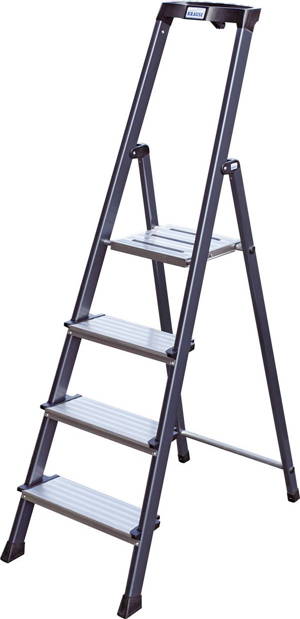 Krause  126429 Aluminium Trede voor trapladder  Werkhoogte (max.): 2.85 m Zilver DIN EN 131 4.2 kg