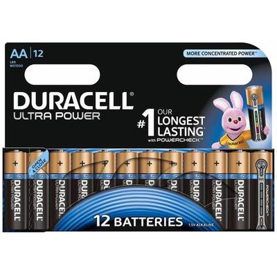 Duracell Ultra alkaline AA-batterijen, verpakking van 12
