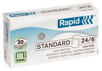 Rapid Staples Standaard 24/6 Gegalvaniseerde Doos van 1000-2