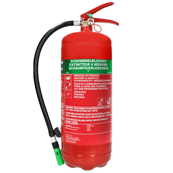 Alecto ABS-6 - Schuim brandblusser 6 liter
