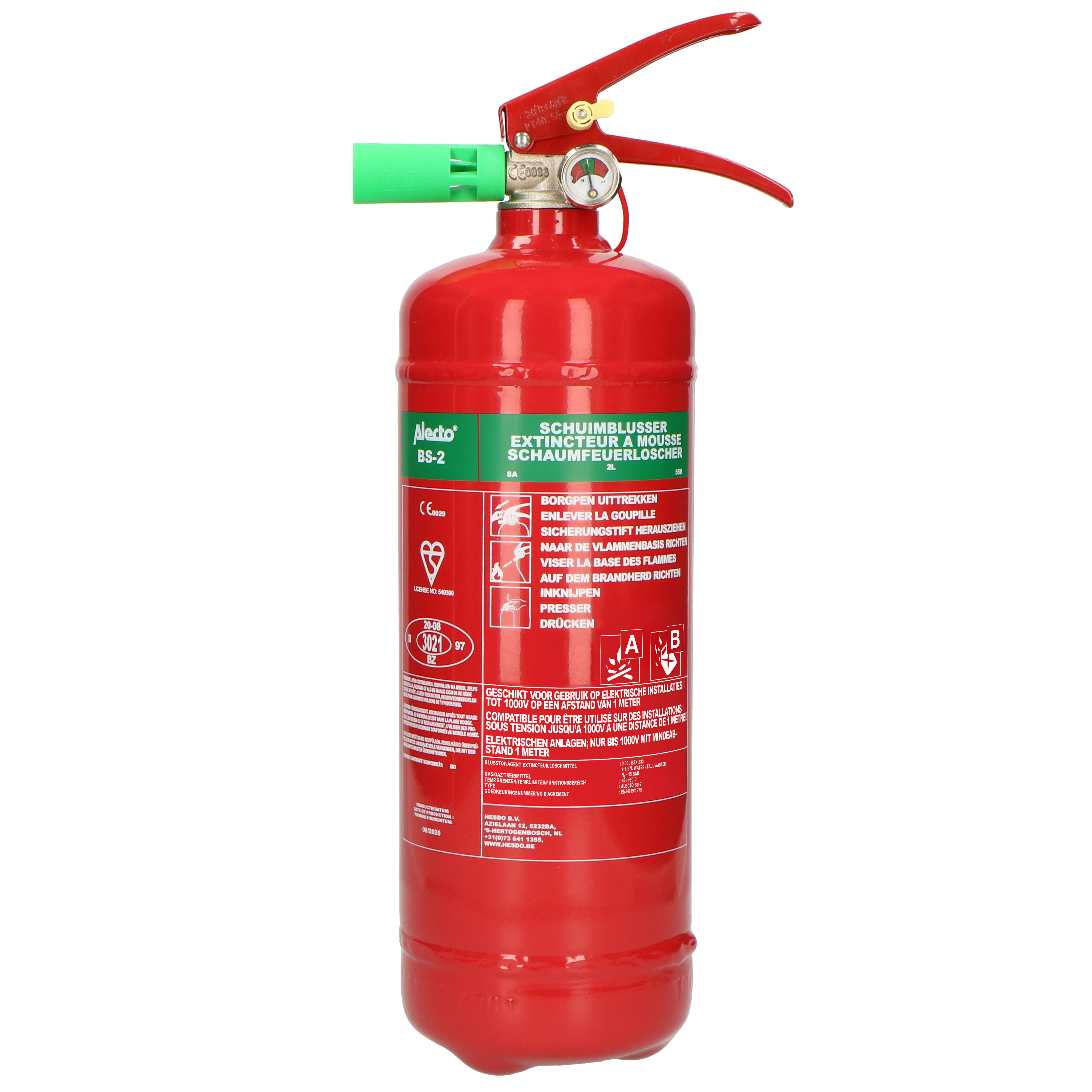 Alecto ABS-2 - Schuim brandblusser 2 liter-1