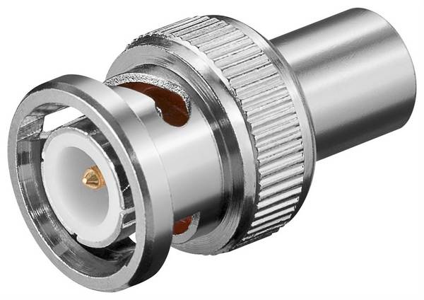 Goobay BNC-Endwiderstand - 75 Ohm mit Metallkappe und Gold-Pin