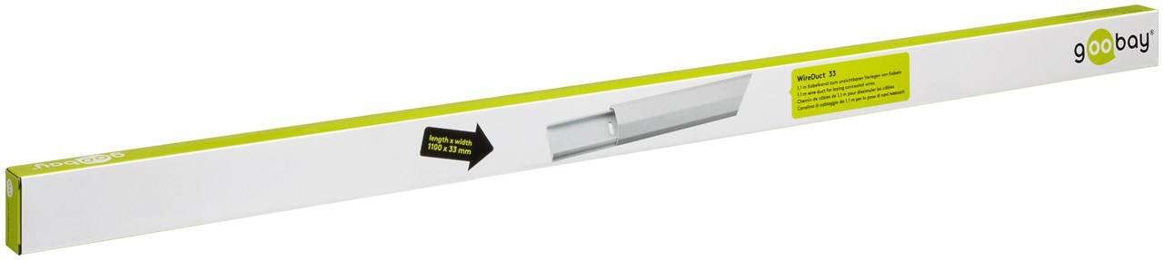 Goobay halfronde aluminium kabelgoot - montagemateriaal meegeleverd met kabelbeheer-1