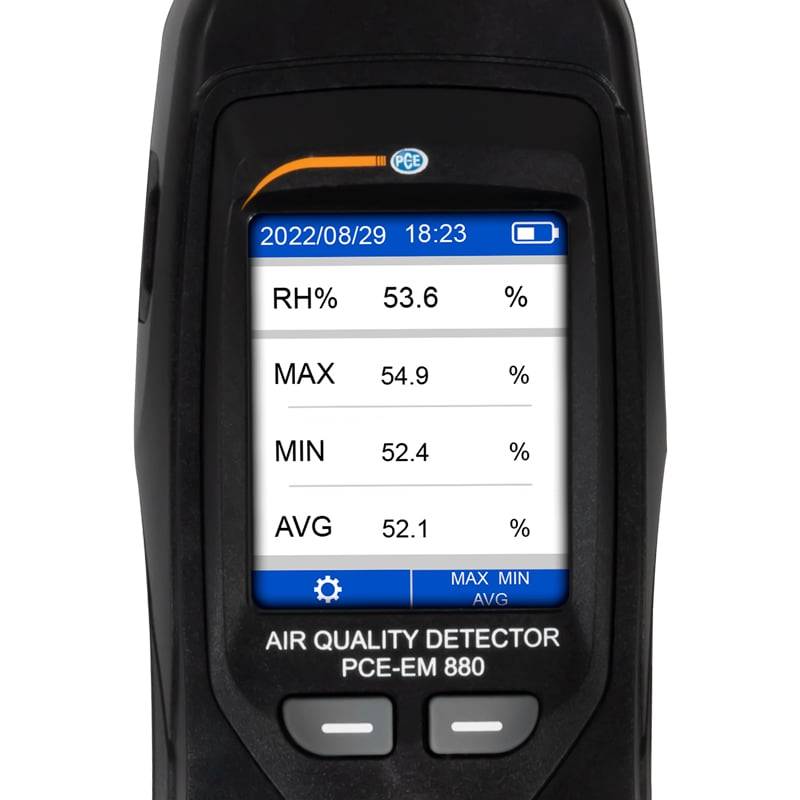 PCE Instruments Luchtkwaliteitsmeter Luchtvochtigheid, Temperatuur, VOS, Fijnstof Met USB-interface, Met temperatuurmeti-1