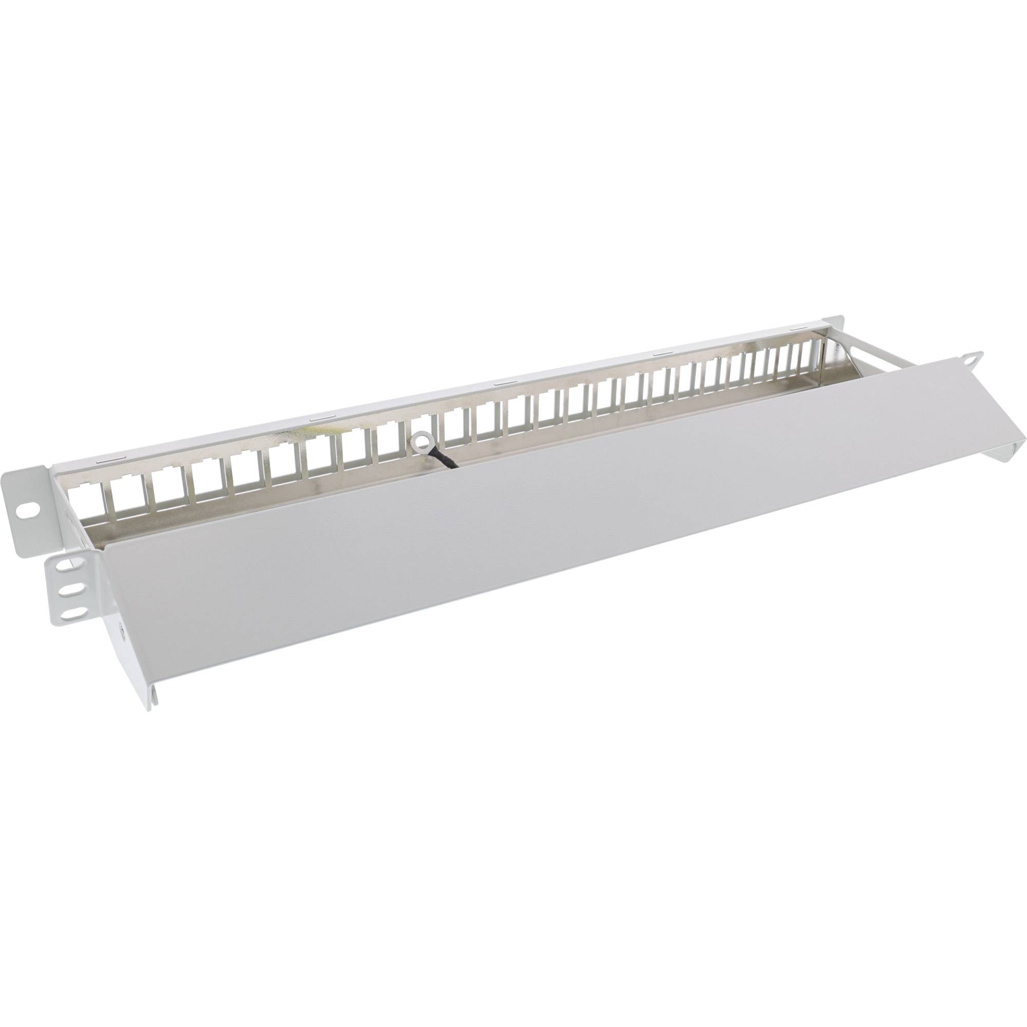 InLine® patchpaneel 24-voudig, Keystone leeg patchpaneel met uittrekelem.,19",1U-2