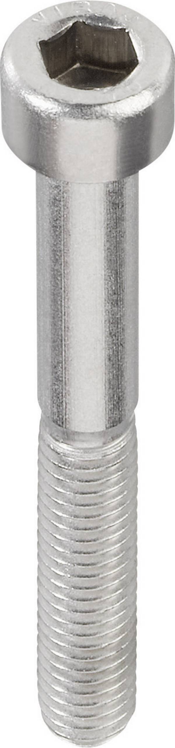 TOOLCRAFT 839693 Cilinderkopschroeven M2 10 mm Binnenzeskant (inbus) DIN 912 RVS A2 20 stuk(s)