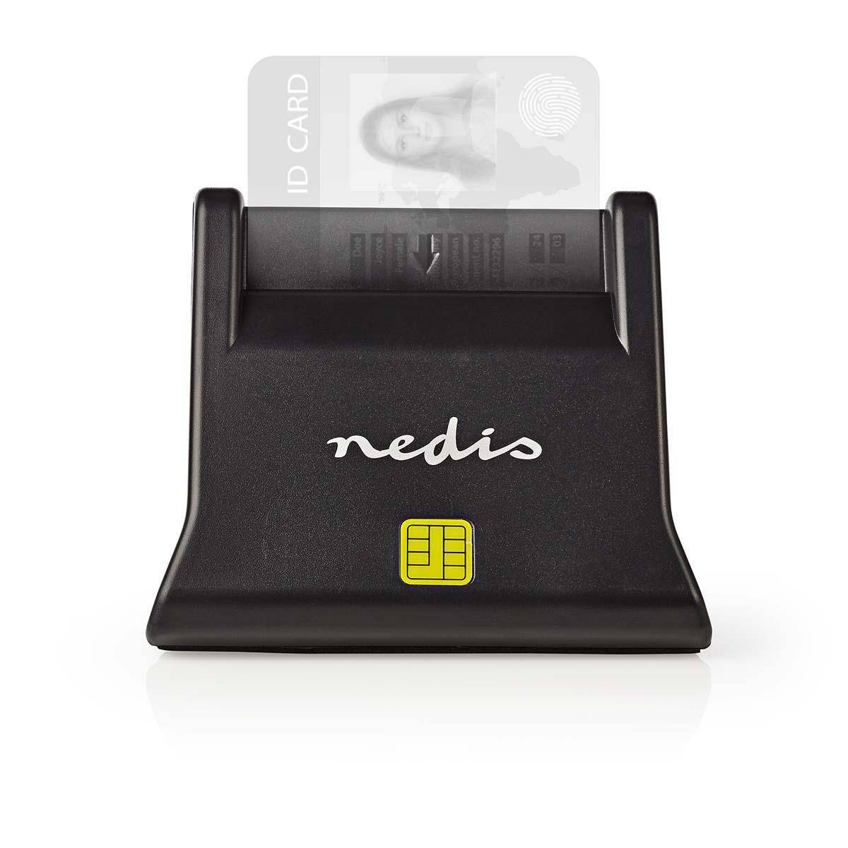 Nedis USB Smartcard bureaumodel cardreader met USB-A connector - USB2.0 (Windows, Mac OS en Linux)-2