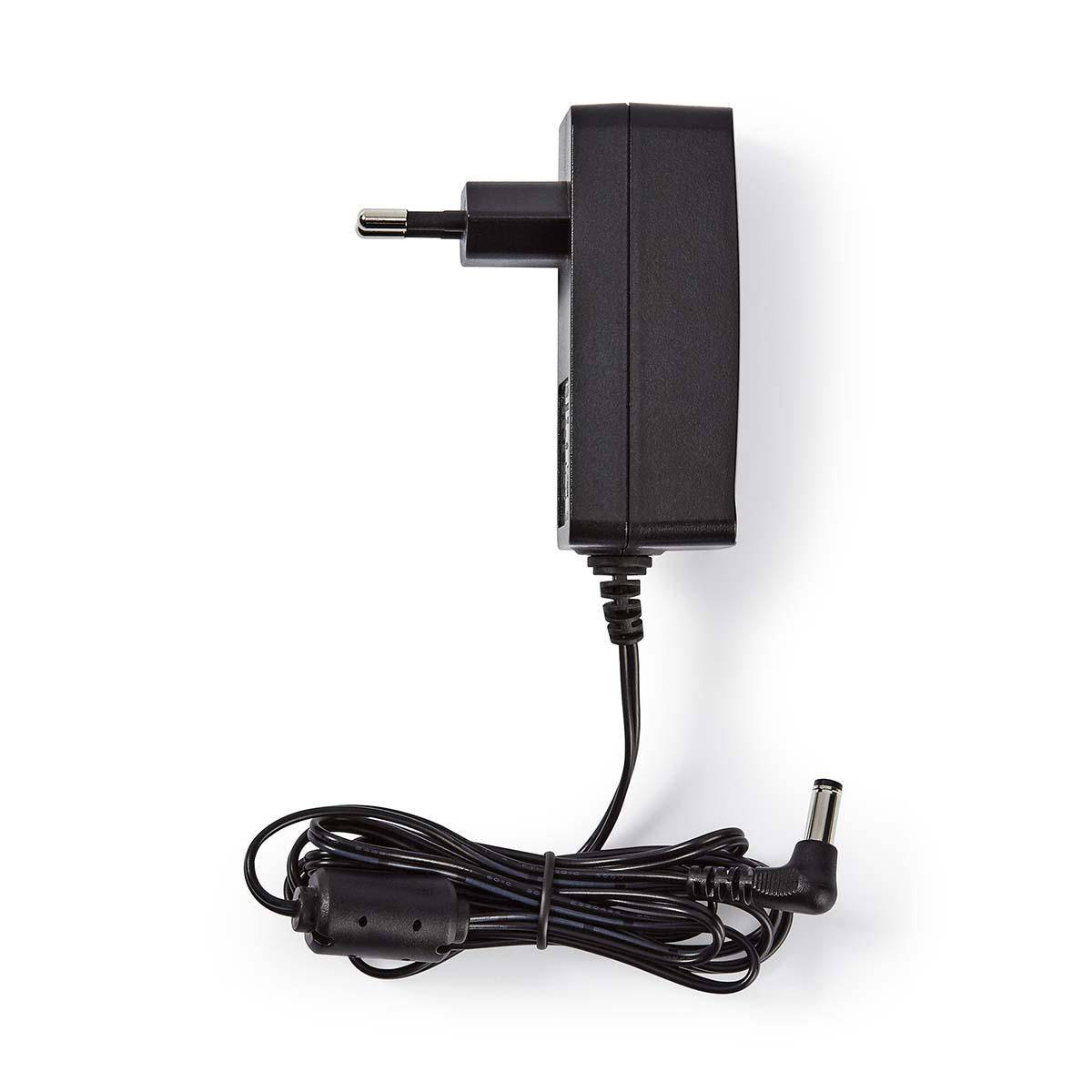 CCTV Stroomadapter | 2.0 A | 12 V DC | 5,5 x 2,1 mm Male | Male | 1.50 m | Zwart-1