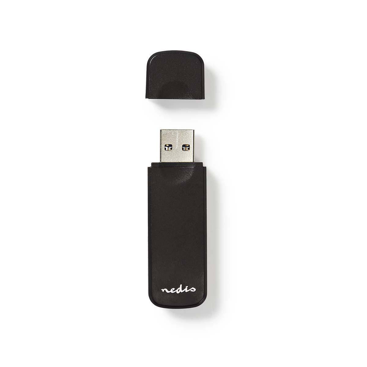 Nedis USB Cardreader met USB-A connector en 2 kaartsleuven - voor (Micro) SD/MMC/TF - USB3.0-1