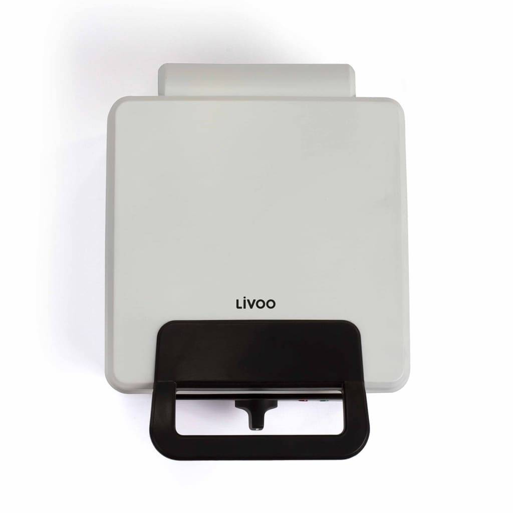 LIVOO Wafelmaker - Instelbare Thermostaat - 1200W - 2 Wafels - 14,5 x 17,5 cm DOP206-0