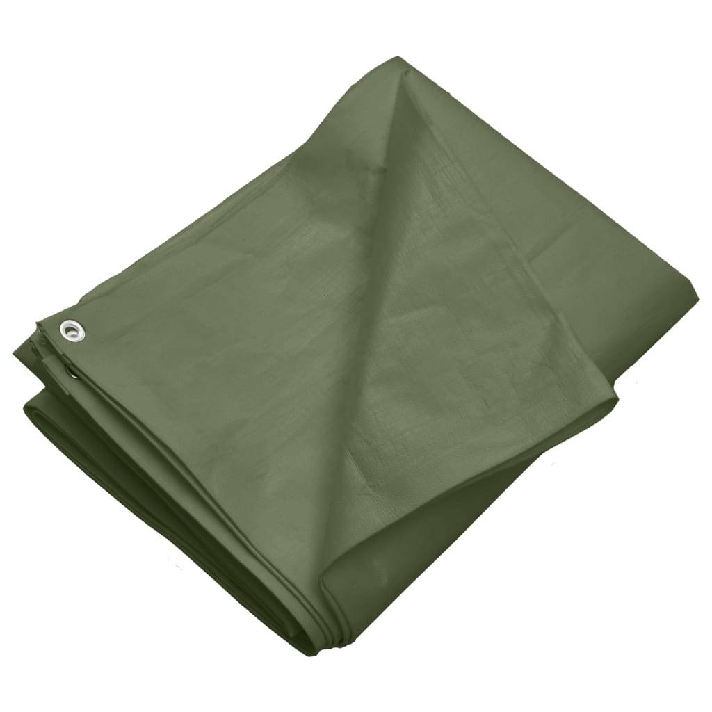 vidaXL - Dekzeil - 260 - g/m² - 4x6 - m - HDPE - groen-1