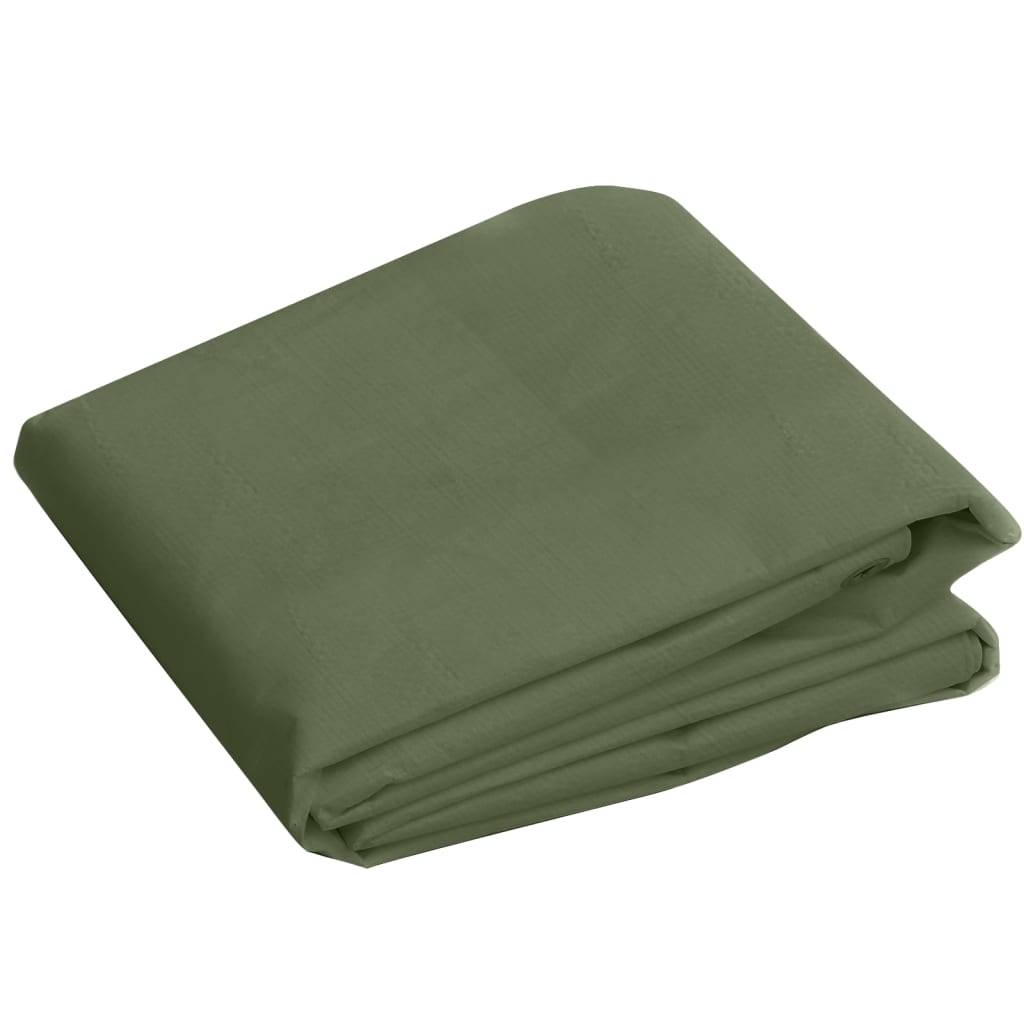 vidaXL - Dekzeil - 260 - g/m² - 4x6 - m - HDPE - groen-2