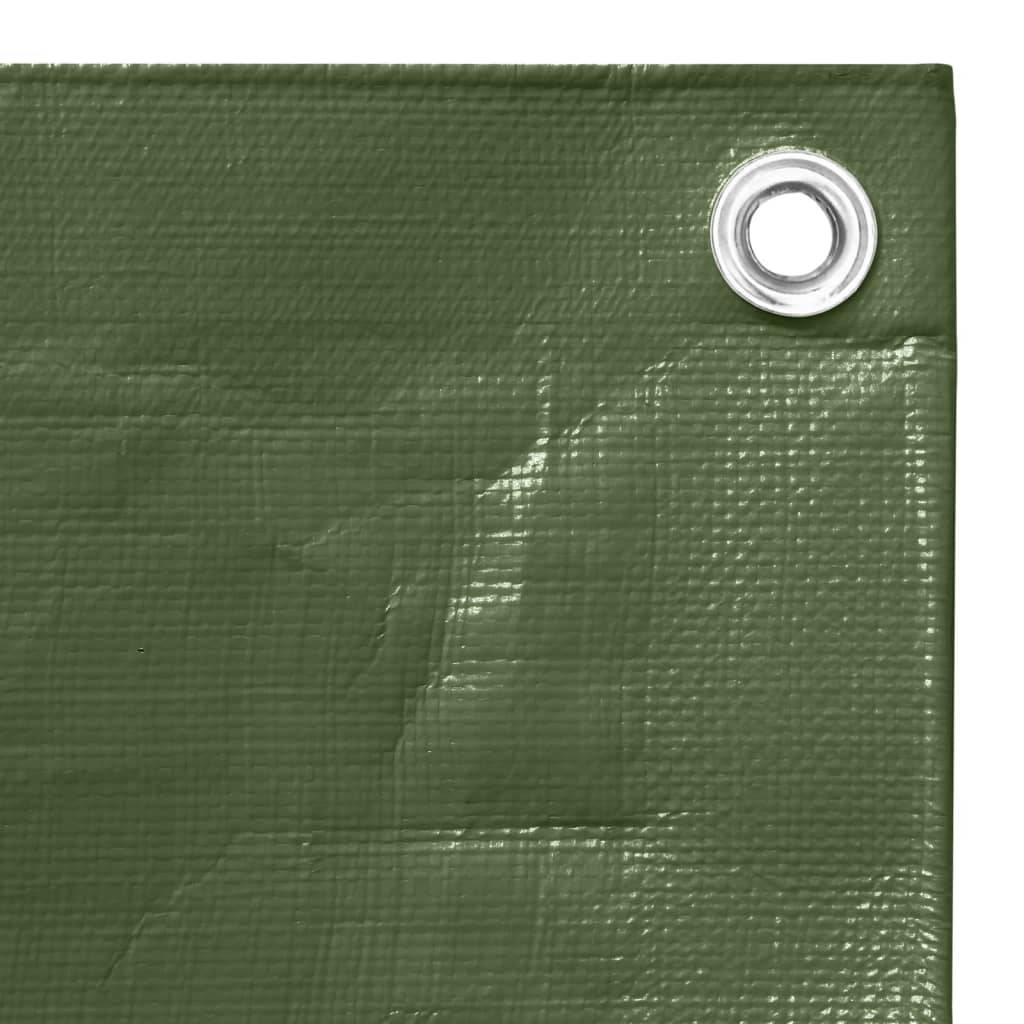 vidaXL - Dekzeil - 260 - g/m² - 4x6 - m - HDPE - groen-3