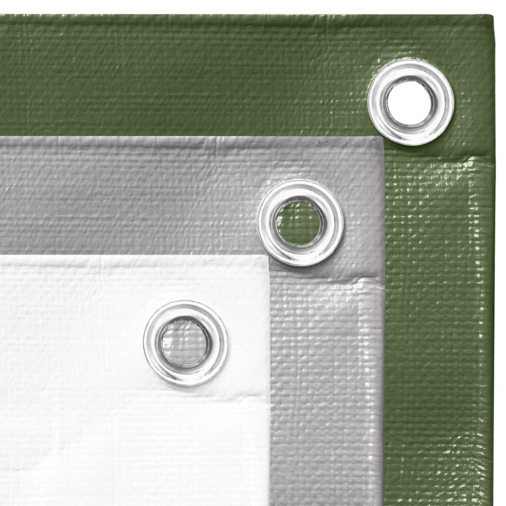vidaXL - Dekzeil - 260 - g/m² - 4x6 - m - HDPE - groen-4