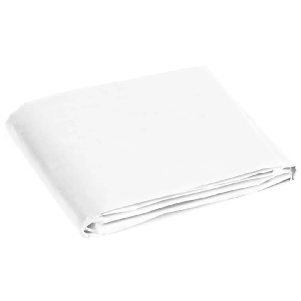 vidaXL - Dekzeil - 180 - g/m² - 6x8 - m - HDPE - wit-2