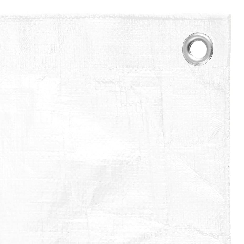 vidaXL - Dekzeil - 180 - g/m² - 6x8 - m - HDPE - wit-3