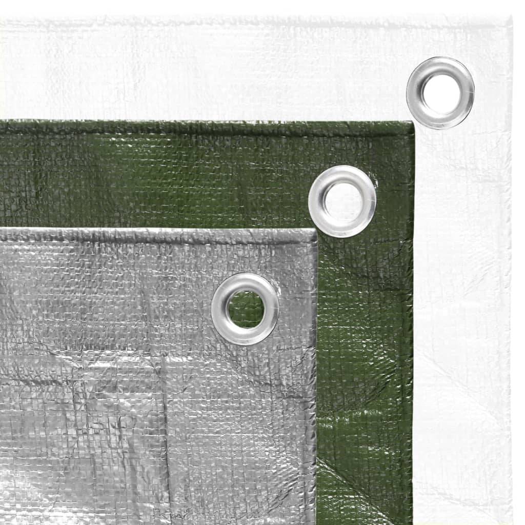 vidaXL - Dekzeil - 180 - g/m² - 6x8 - m - HDPE - wit-4